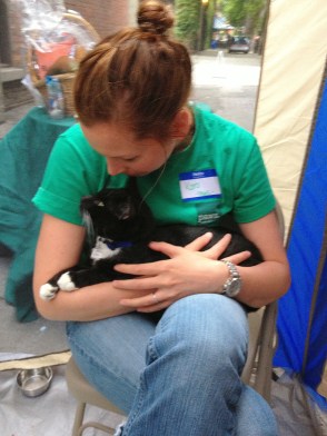 captain boots and i hanging out in the alley.